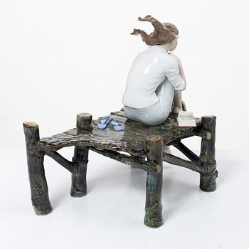 Ernest Massuet, figurine, "Sunset at the Pier", Lladró, Spain.