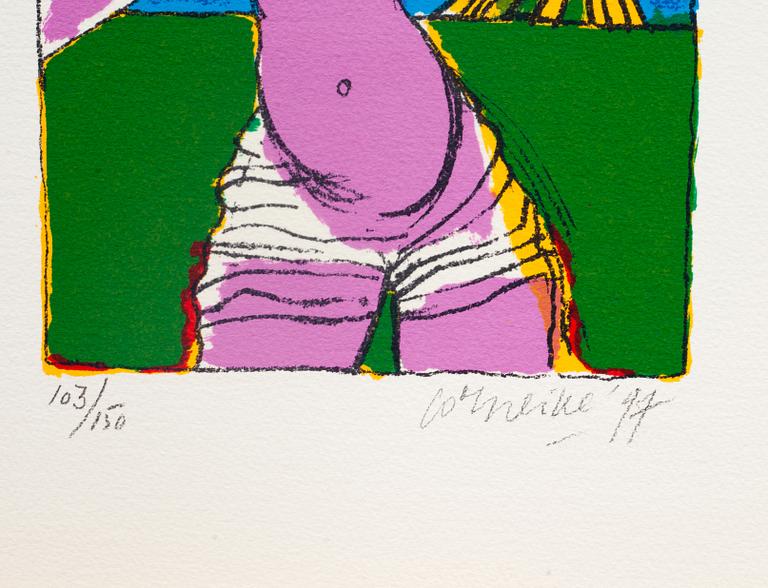 BEVERLOO CORNEILLE, album med tre färgserigrafier samt bok, signerade och numrerade 103/150.