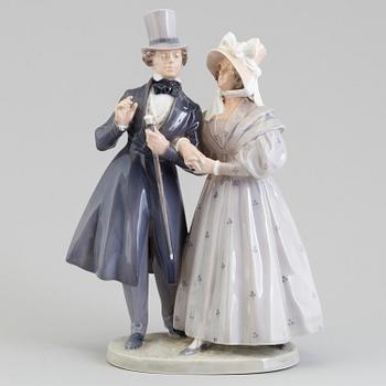 A Royal Copenhagen porcelain figure group, Denmark, 1970s.