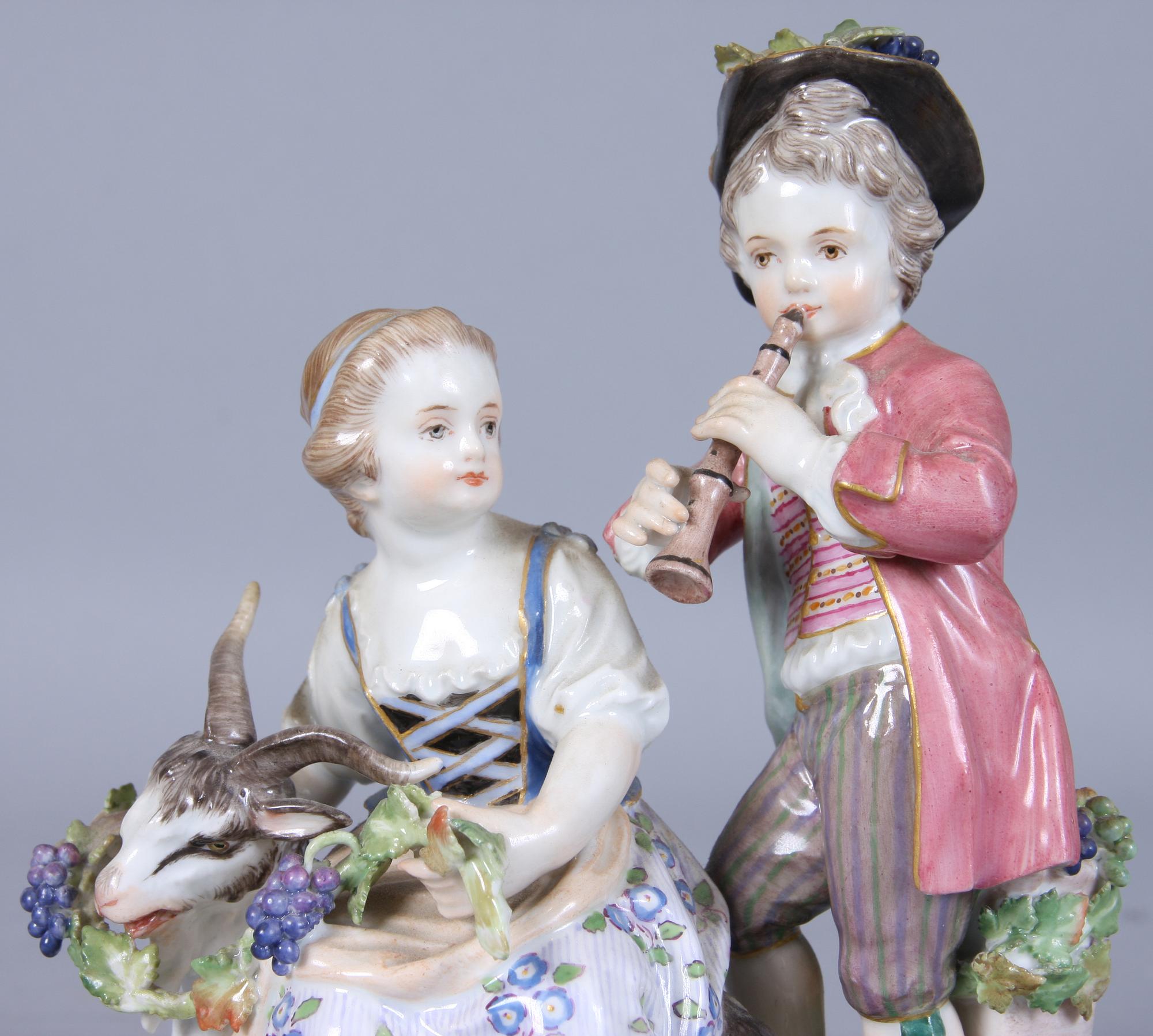 FIGURINGRUPP, porslin, Meissen.