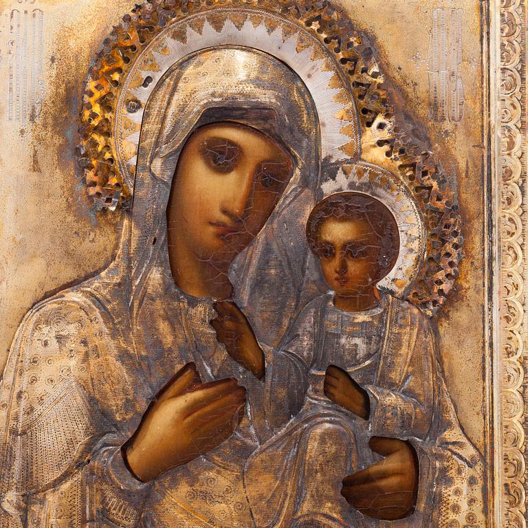 A late 19th century Russian icon in kiot.