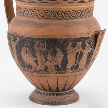 Santeri Salokivi, En grupp nakenmodeller med Urna, 2 st, samt urna från Konstnärens hem.