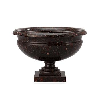 A Swedish Empire 19th century porphyry bowl.