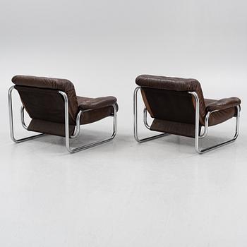 John-Bertil Häggström, a pair of 'Borkum' easy chairs, IKEA, 1970s.
