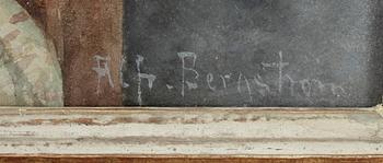 ALFRED BERGSTRÖM, akvarell, sign.
