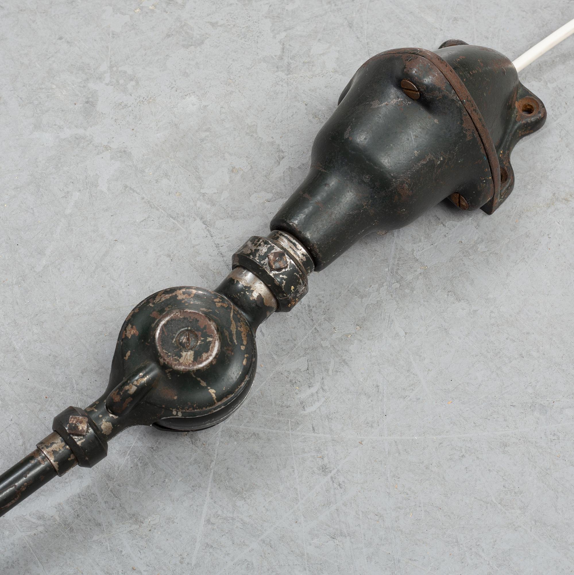 A 'Triplex-Pemdel' industrial lamp, mid 20th Century.