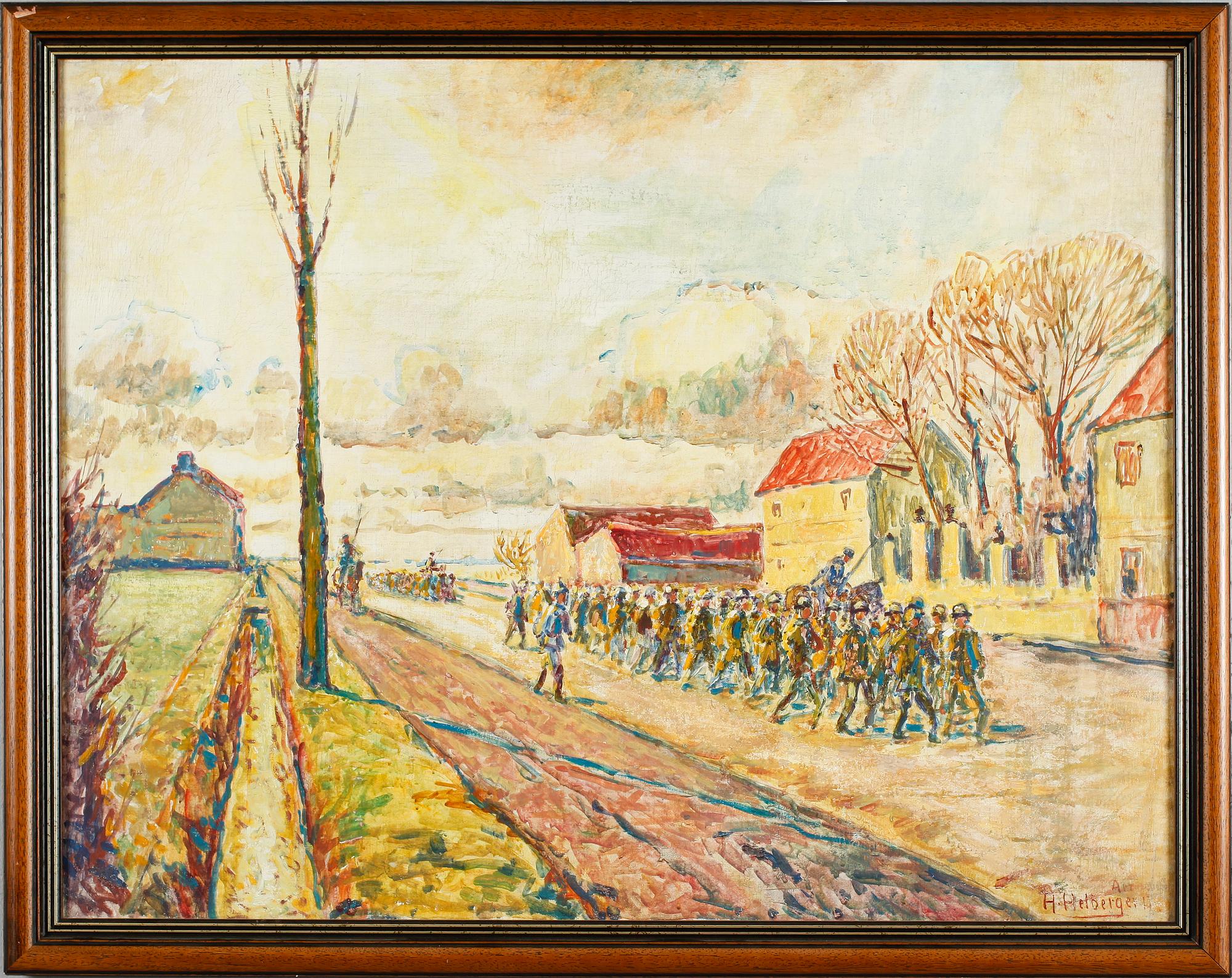 ALFRED HELBERGER, olja på duk, signerad.