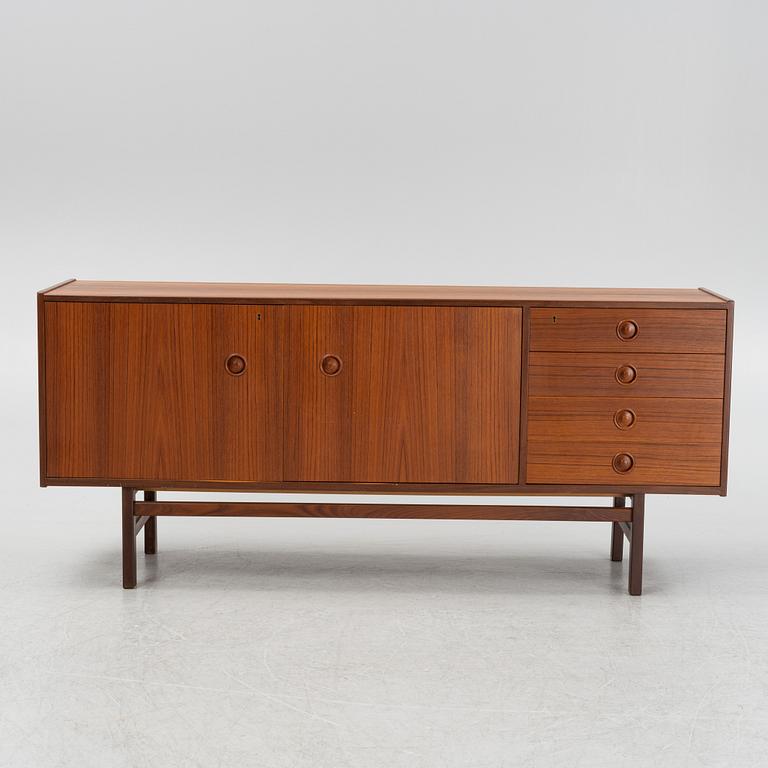 A teak veneered sideboard, mid 20th Century.