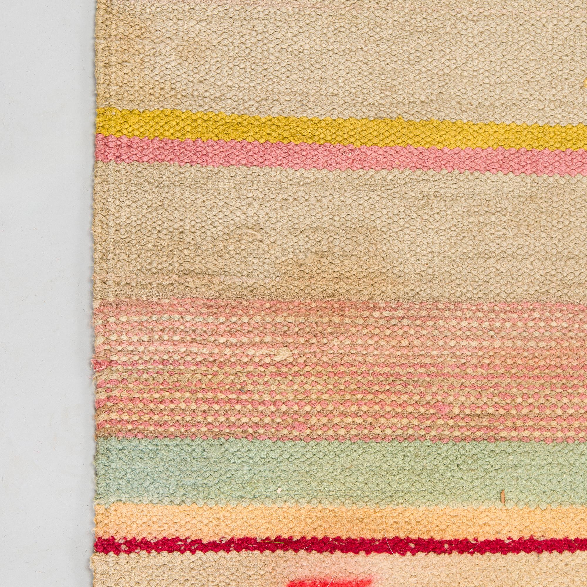 Elsa Kallio, matto, Kotilieden aitta, 1930-luku. Ca 285 x 190 cm.