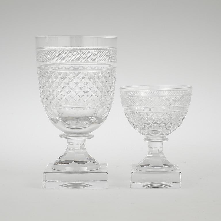 VIN-/ÖLGLAS 6 ST OCH SHERRYGLAS 5 st, "Kent", Elis Bergh, Kosta.