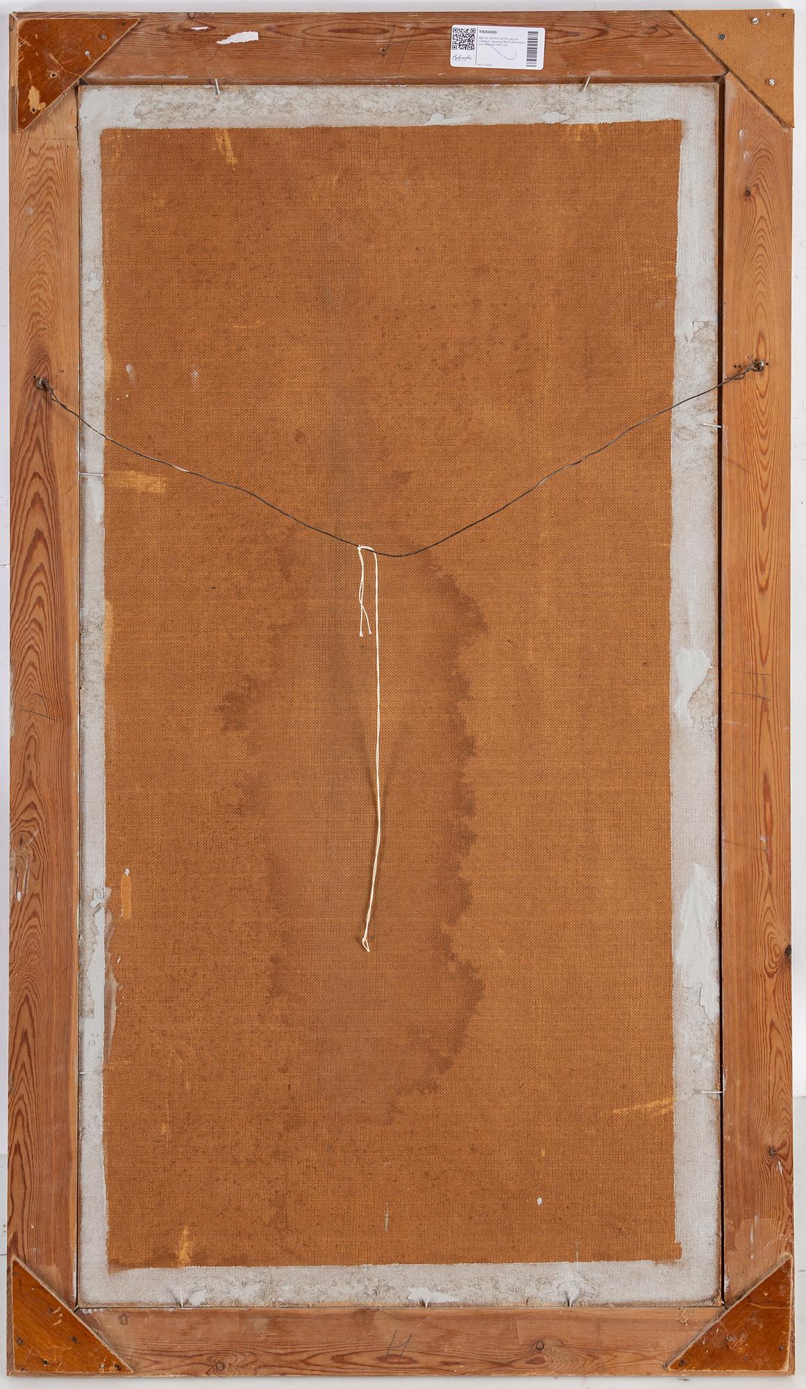 BERTIL BERNTSSON, oil on masonite, signed Bertil Berntsson and dated 1953.