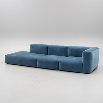 A three-piece 'Mags Soft' modular sofa, HAY, Denmark.