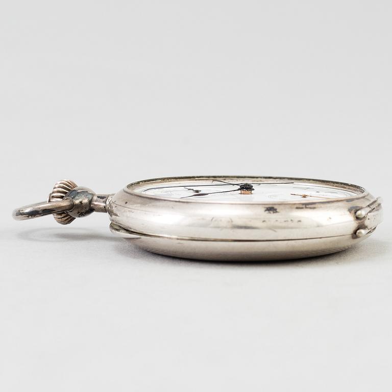 A silvered metal inkstand by Kaiser Zinn 1910s.
