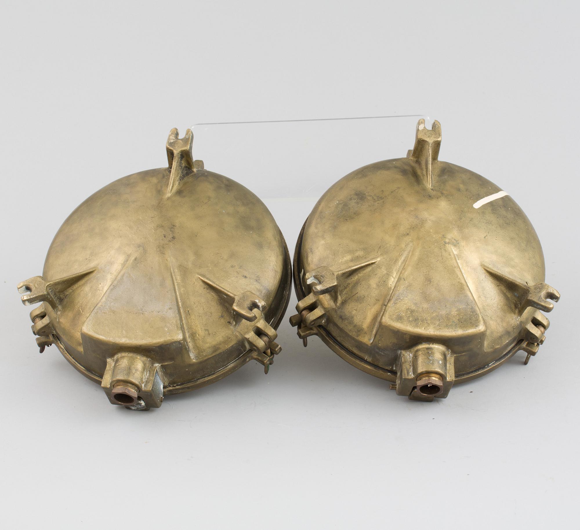 SKEPPSARMATURER, ett par. 1900-tal.
