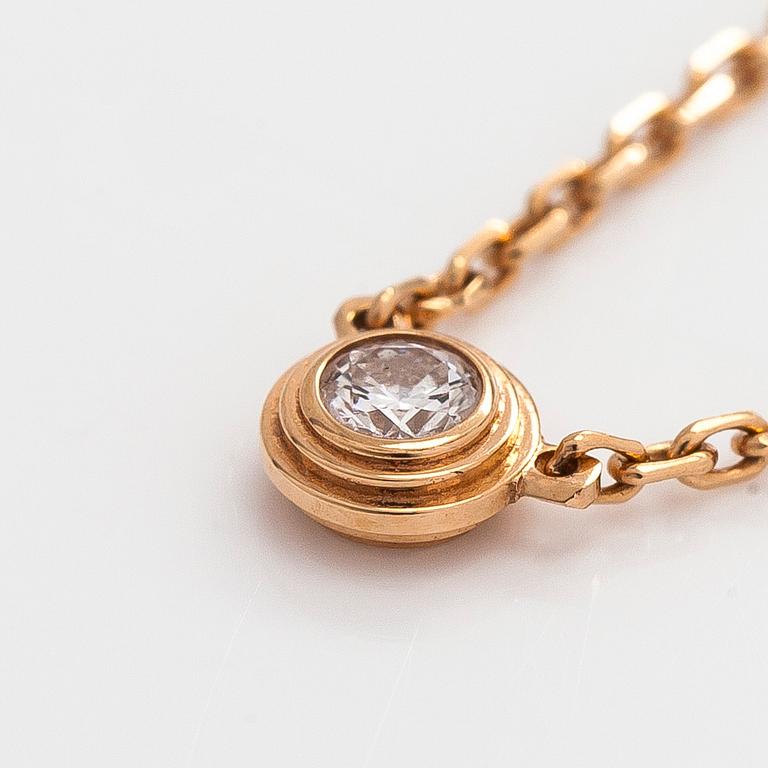 Cartier, kaulakoru, "d'Amour", 18K kultaa, briljanttihiottu timantti n. 0.04 ct.