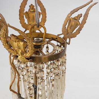 A chandelier, circa 1900.