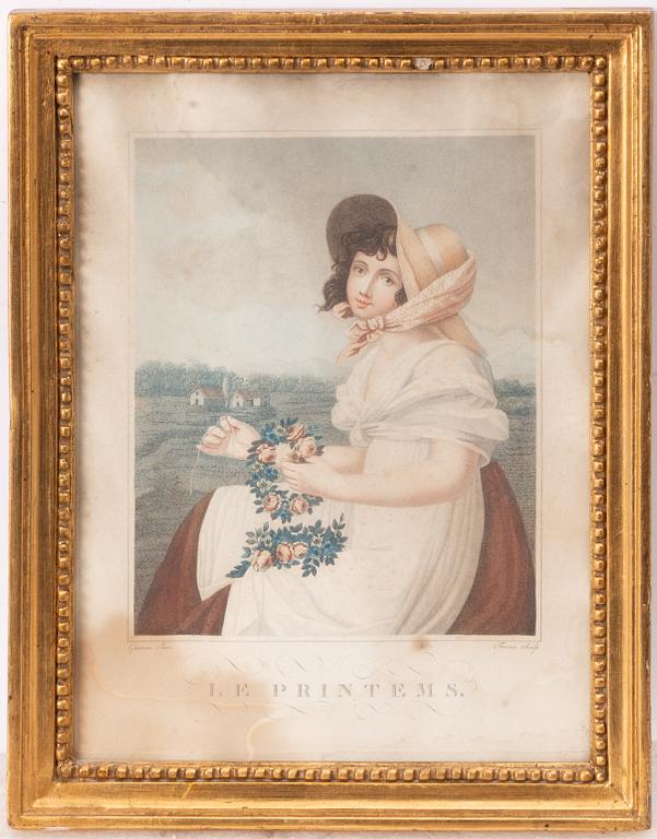 Ramar, fyra stycken, omkring år 1800.
