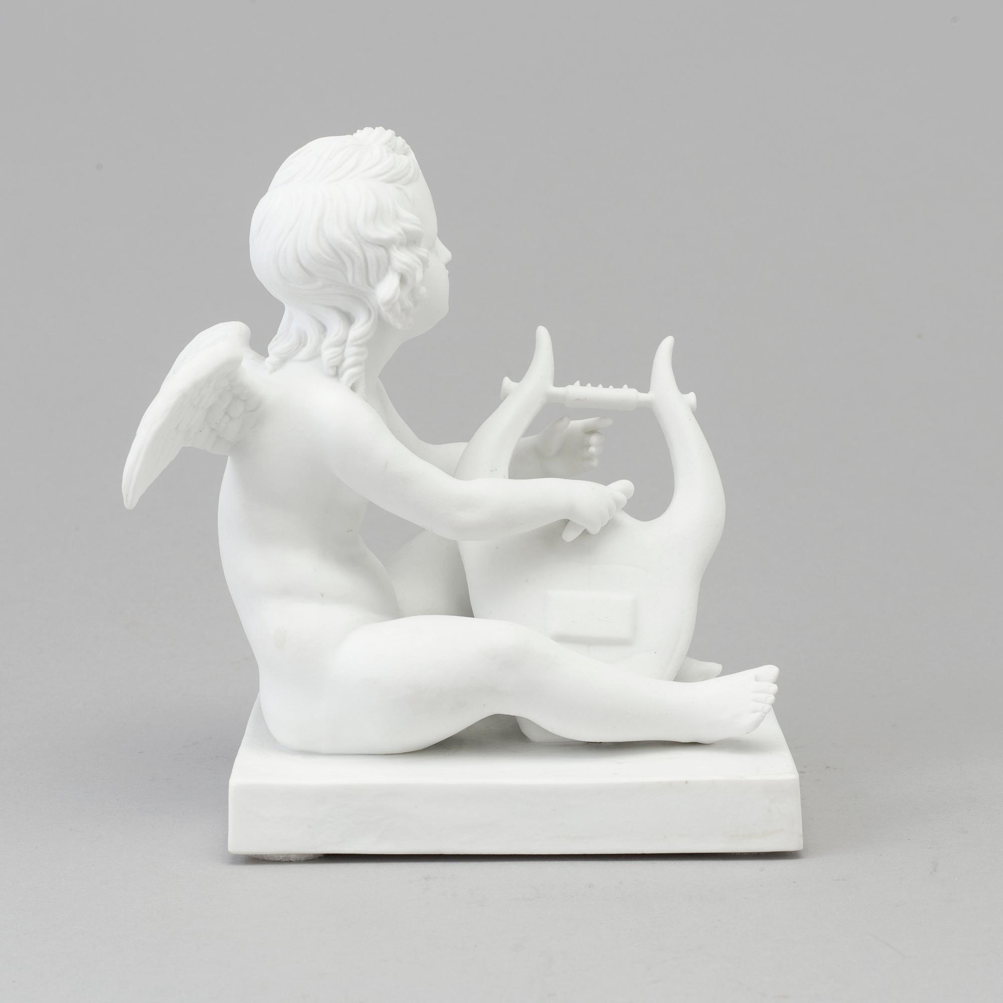 A bisquit scultpure From Eneret, after Bertel Thorvaldsen, Bing & Gröndahl, Denmark, 1860s.