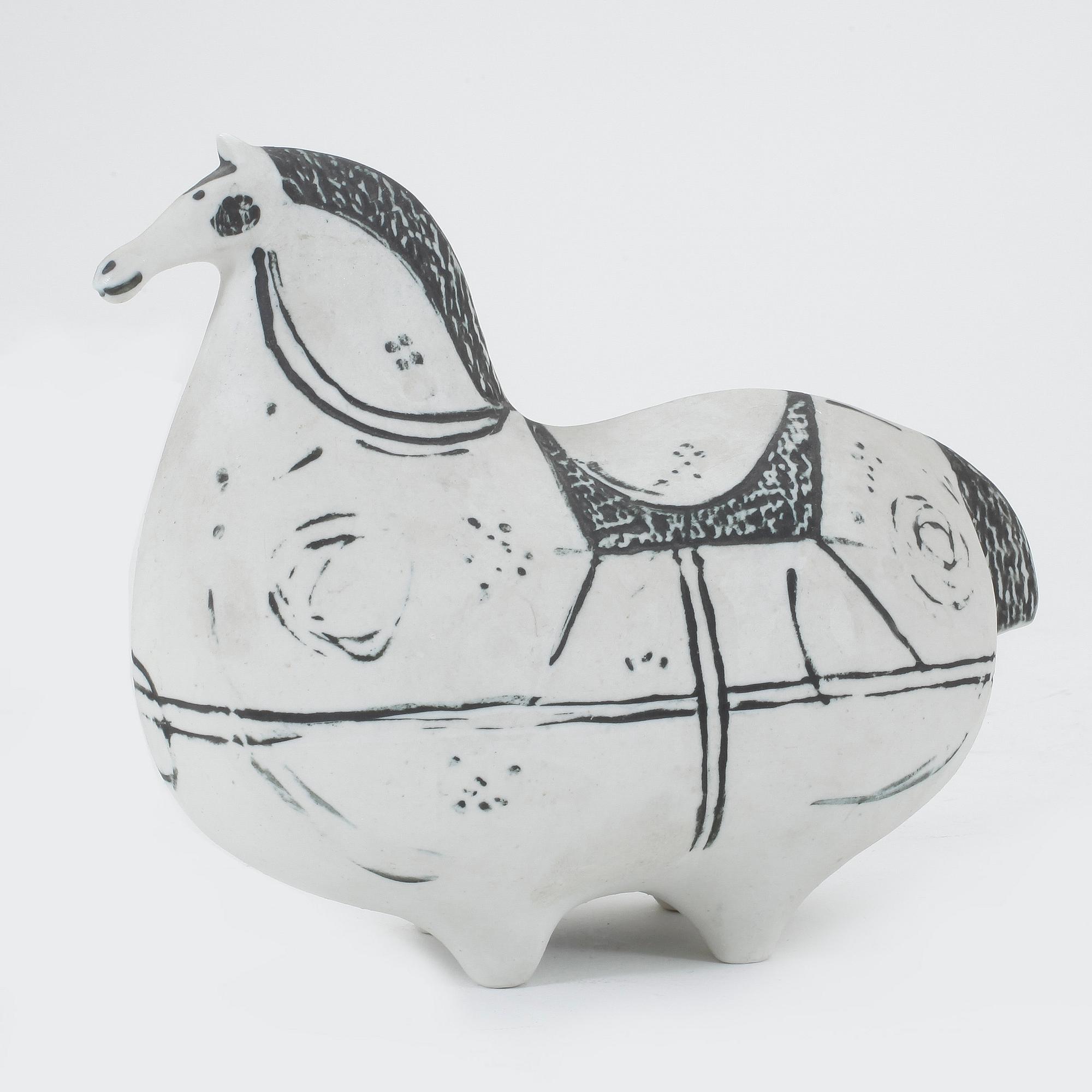 FIGURIN, stengods, "Springare", Stig Lindberg, Gustavsbergs Studio. Tillverkad mellan åren 1952-1972.