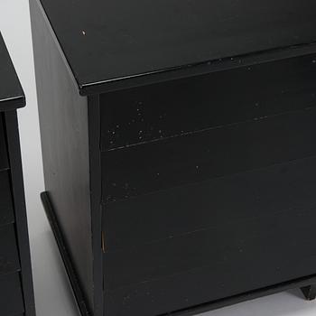 Ilmari Tapiovaara, a pair of 1960s drawers/bedside tables, model 1503, for Asko, Finland.