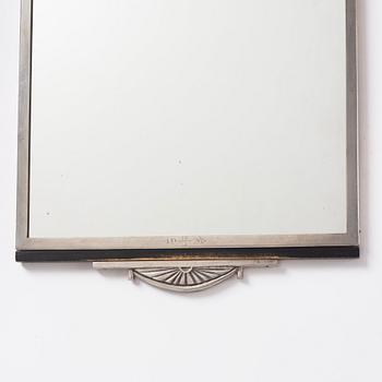 Oscar Antonsson, a Swedish Grace pewter framed mirror, Ystad Tenn, Sweden 1928.