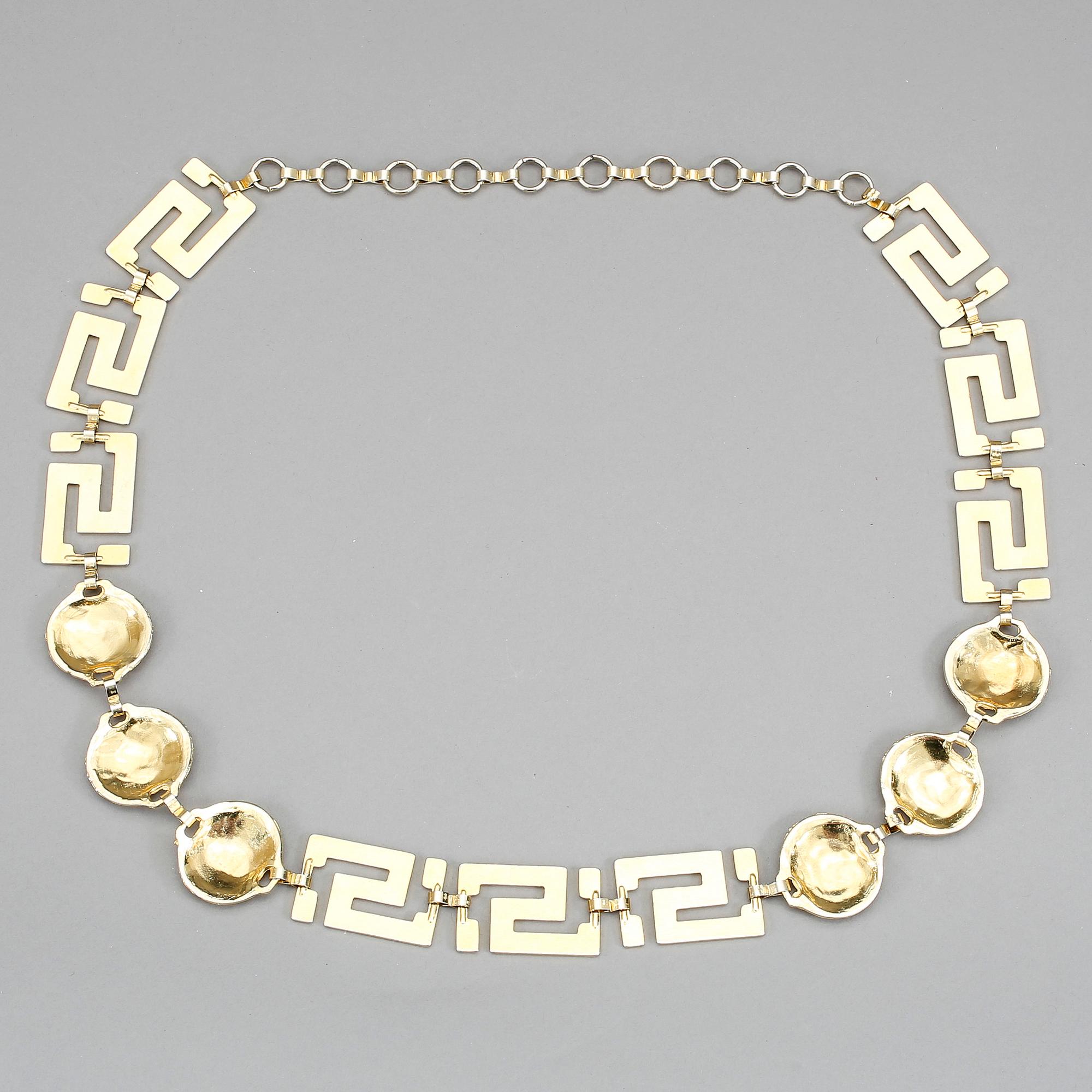 BÄLTE, Versace, gulmetall.