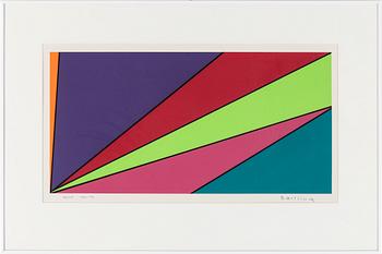 Olle Baertling · OLLE BAERTLING, färgserigrafi, sigenrad och numrerad 43/115, daterad 1961-72