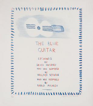 392. David Hockney, "The Blue Guitar" from: "The Blue Guitar".