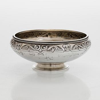 A silver bowl,  maker's mark of Theodor Olsen Norway.