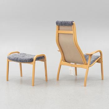 Yngve Ekström, armchair with footstool, Lamino, Swedese.