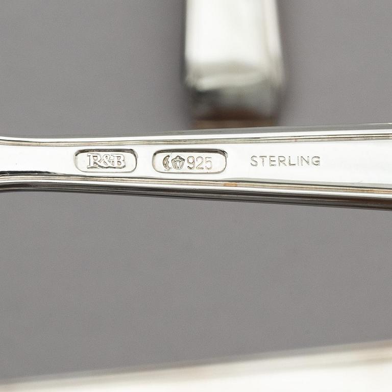 A sterling silverware set, model 'Art-Deco', 152 pieces and casket, Flensburg, Germany.