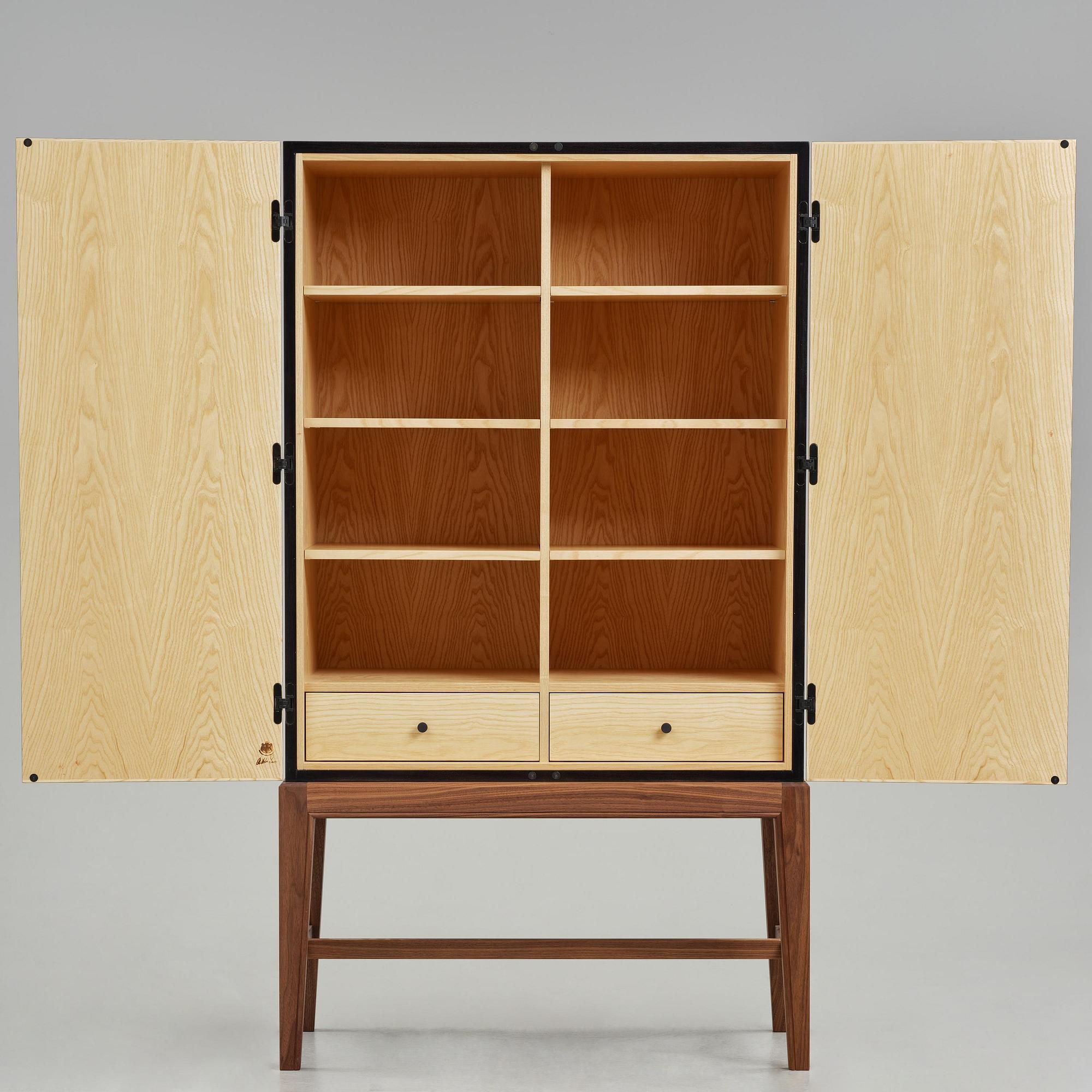 Attila Suta, a unique cabinet, executed in his own studio, Stockholm, 2025.