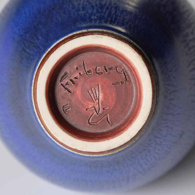 Berndt Friberg, a miniature stoneware vase and bowl, Gustavsberg Studio 1964-65.