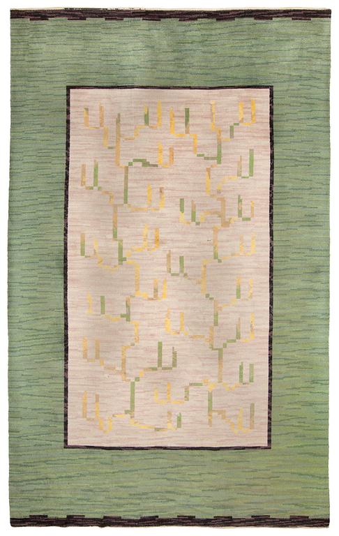 CARPET. Knotted pile (flossa). 543,5 x 334 cm. Sweden.