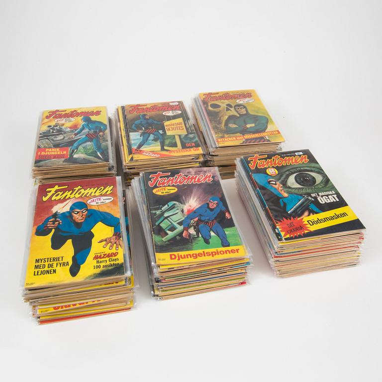 A lot of "Serietidningen Fantomen" comic books complete years 1964-1970.
