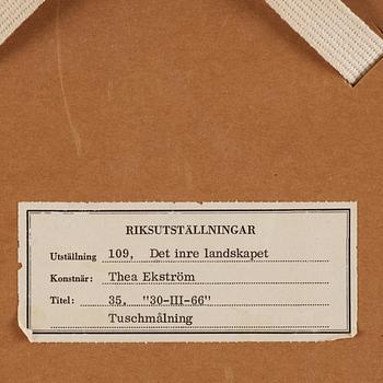 Thea Ekström, "30 III 66".