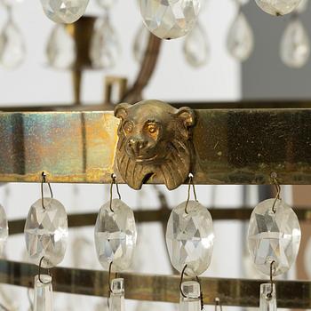 Chandelier, circa 1900, Gustavian style.