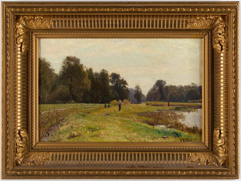 GUSTAF RYDBERG, oil on canvas, signed and dated 1902.