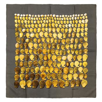 379. HERMÈS, silk scarf, "Coquilles".