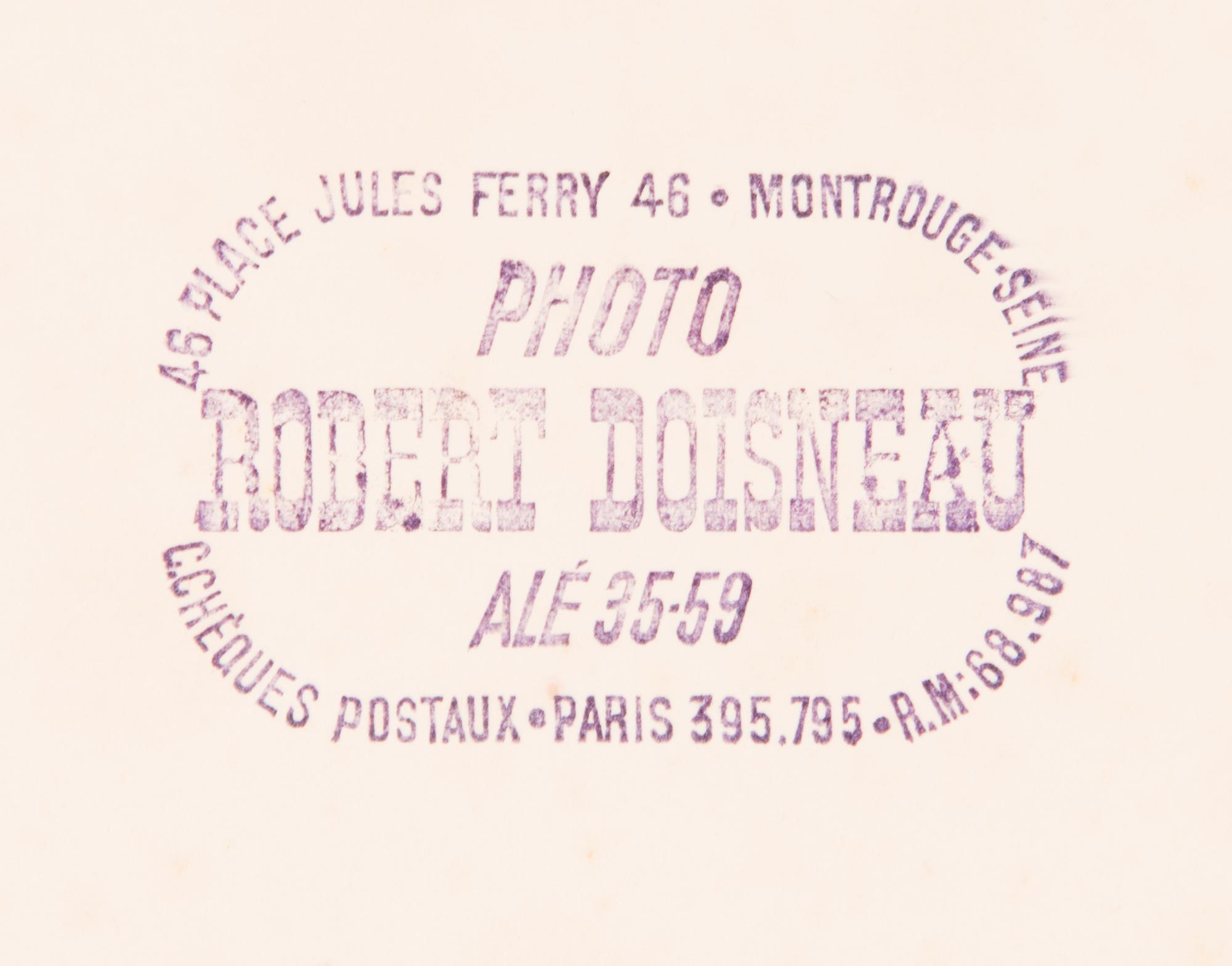 ROBERT DOISNEAU, gelatin silver print, stamped a tergo.