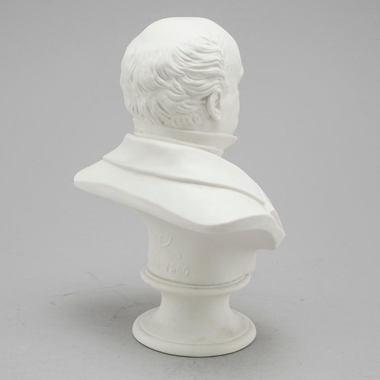 A parian bust, made around year 1900.