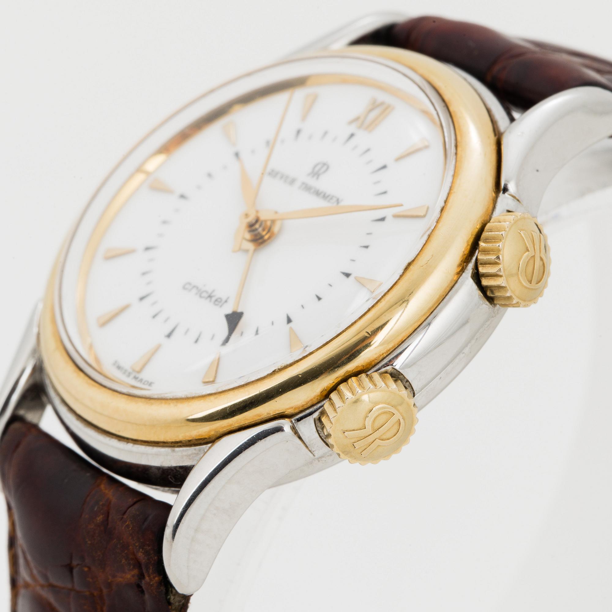 REVUE THOMMEN, wristwatch, Cricket, 35 mm.