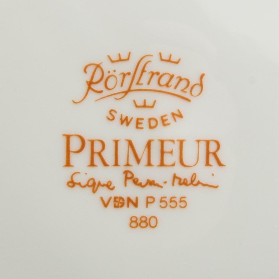 Signe Persson-Melin, servis 43 dlr "Primeur" Rörstrand porslin.