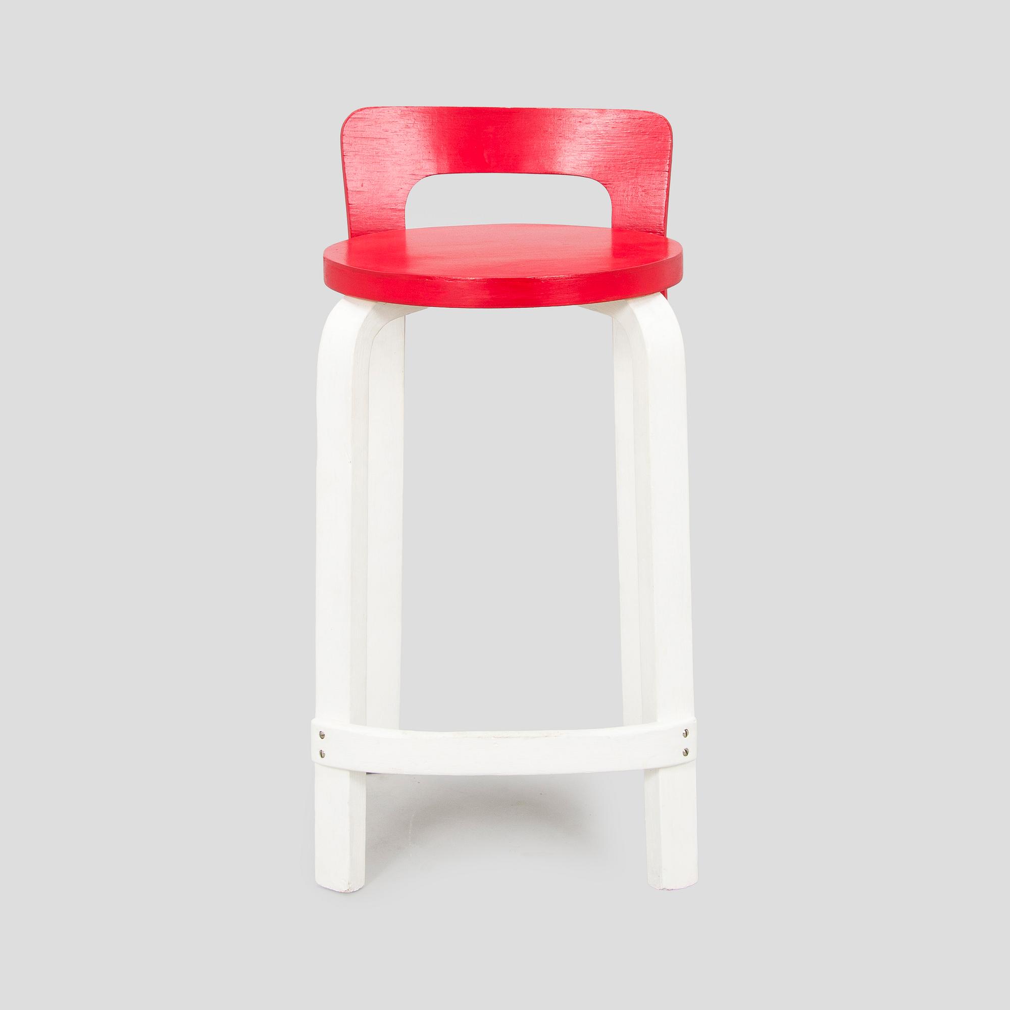 Alvar Aalto, barstol, modell K65 Artek 1960/1970-tal.