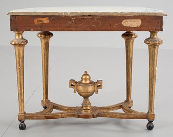 KONSOLBORD. Stockholmsarbete, 1700-talets slut. Gustavianskt.