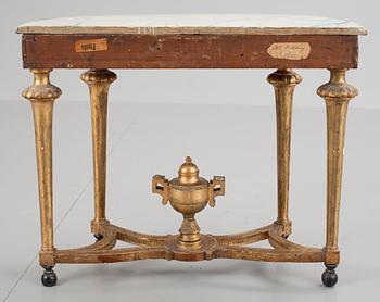 A Gustavian late 18th century console table.