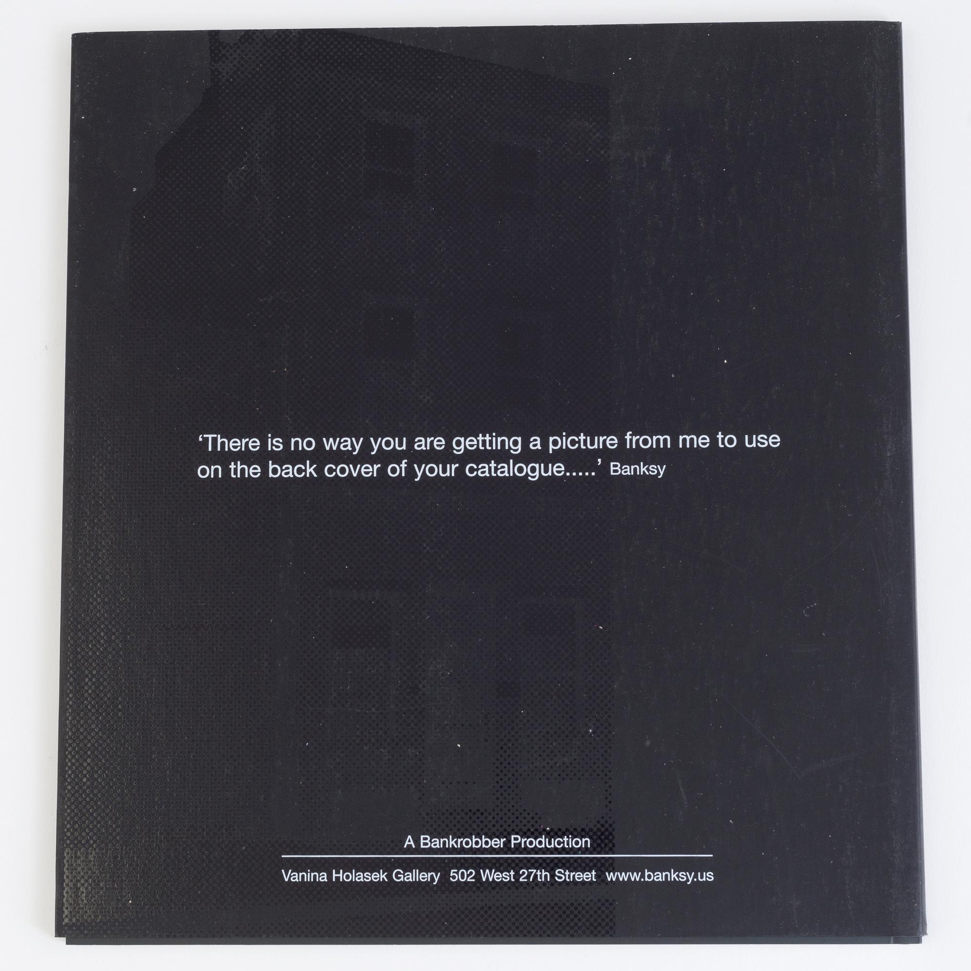 BANKSY, after, N.Y.C show, 2007. catalogue and preview invite, de-luxe, ed 100, offset, Vanina Holasek Gallery.