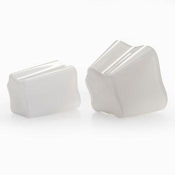 Alvar Aalto, taidelasi, "Aallon kukka", neljä osaa, signeerattu Alvar Aalto 84/1983.