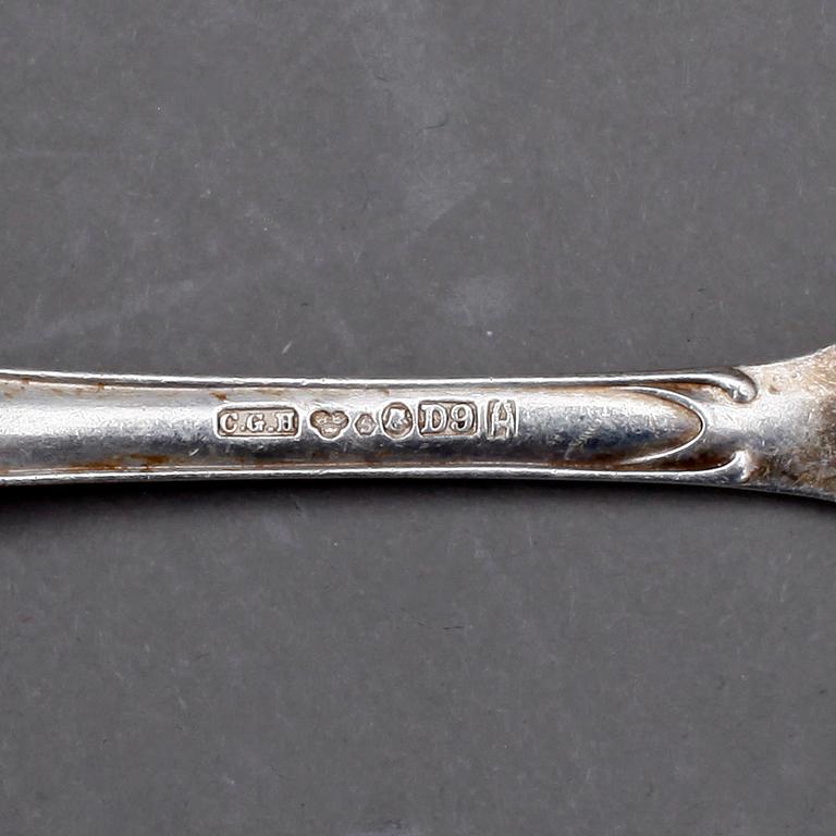 BESTICKSERVIS, 174 delar, silver, GAB, Stockholm, vikt 4658 gram exklusive knivar med stålblad.