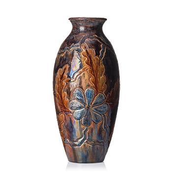 46. Berndt Friberg, an early glazed ceramic vase, Svedala slipvarufabrik, Sweden, 1922.